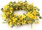 Artificial Summer Wreath 22 Inch Summer Wreaths for Front Door Yellow Daisy Wreath for Indoor Outdoor Home Decor and Easter Celebration
